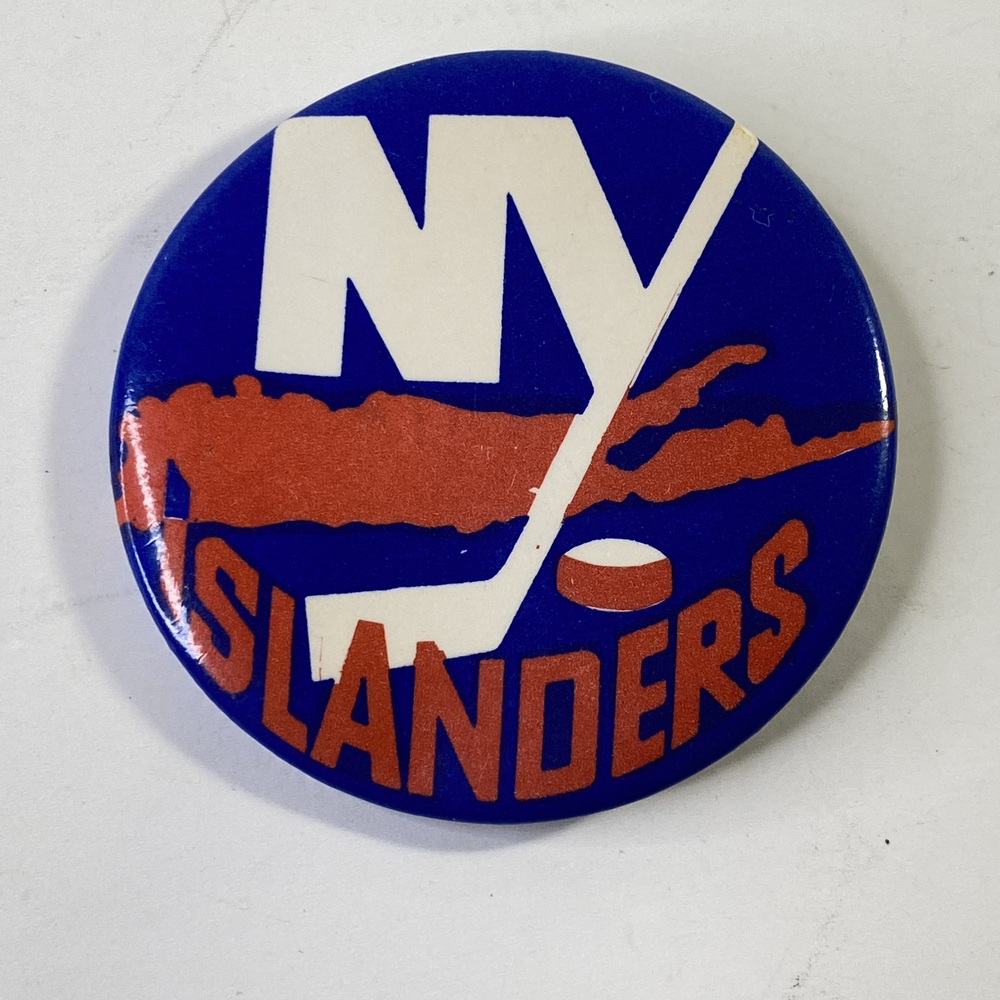 NY Islanders Blue and Red Button